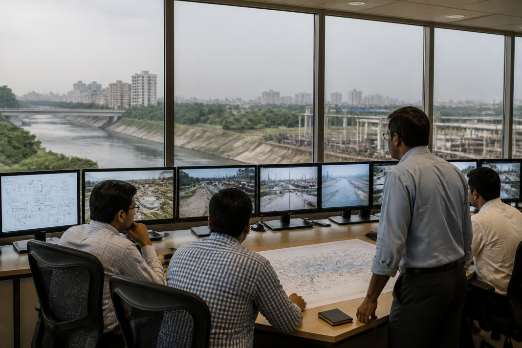 Delhi water security discussion involving the Delhi Jal Board and Yamuna pollution control
