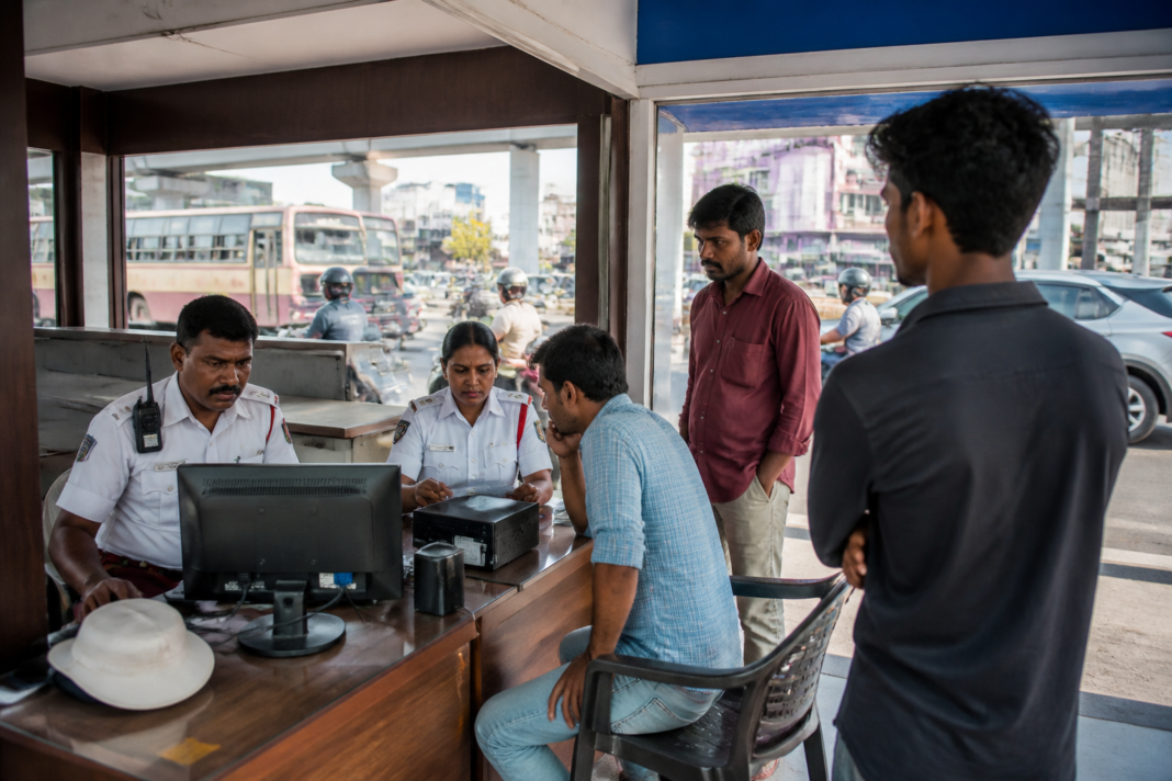 Chennai e-challans help centre assisting motorists with pending traffic fines