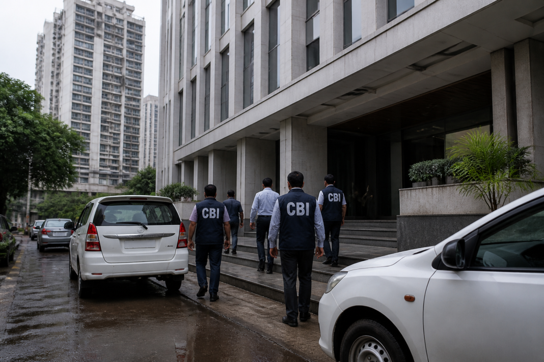 CGST bribery case involving CBI custody and a search for a senior tax officer in Mumbai