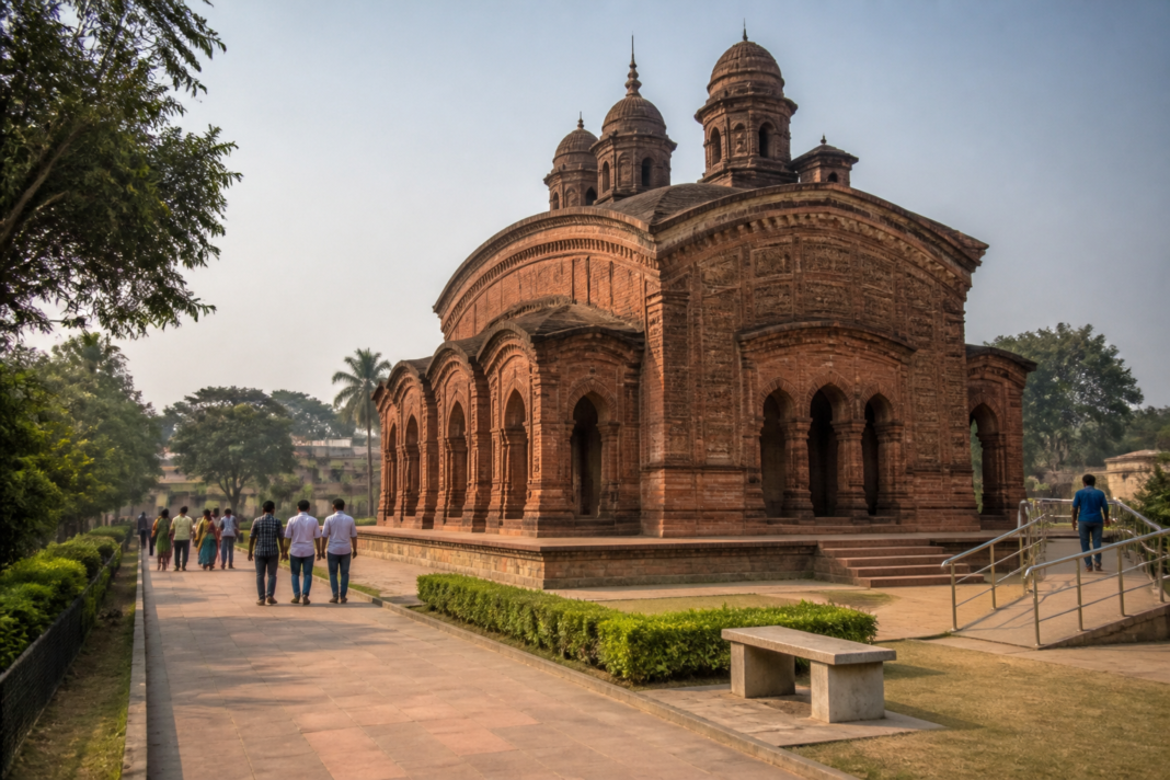 West Bengal heritage tourism plan covering a historic monument and visitor infrastructure