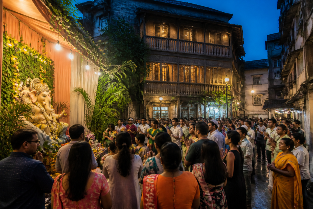 Girgaon Ganeshotsav centenary celebration in a historic South Mumbai neighbourhood