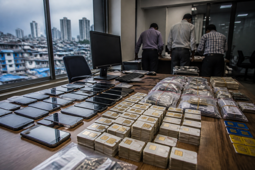 Mumbai SIM farming case linked to phones and SIM cards seized in a cyber fraud investigation