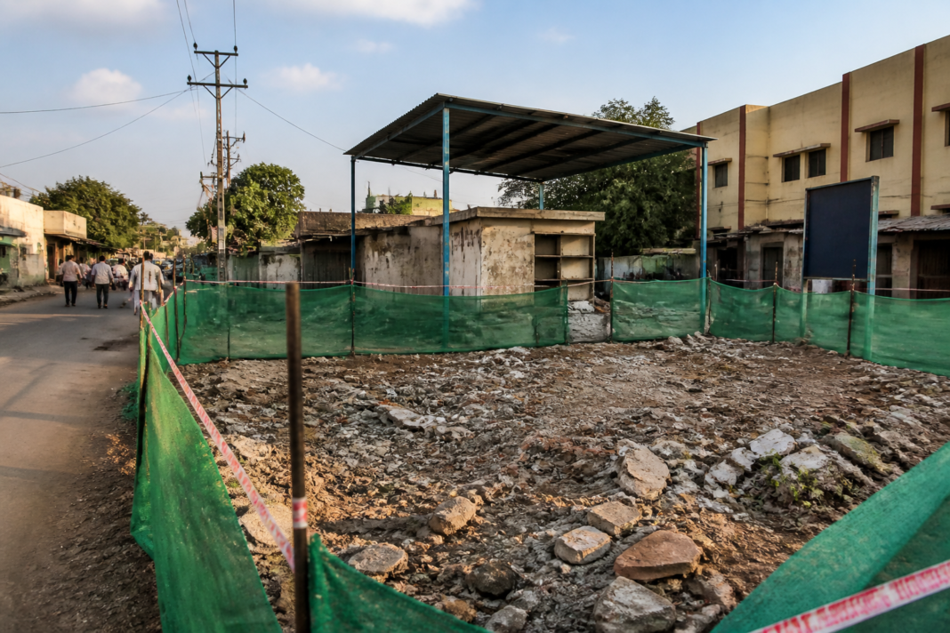 Kosgi demolition case involving a municipal structure and court-ordered protection in Telangana