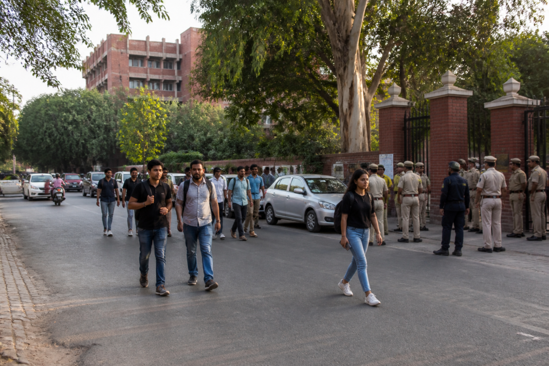 DUSU victory procession ban enforced near Delhi University campus roads