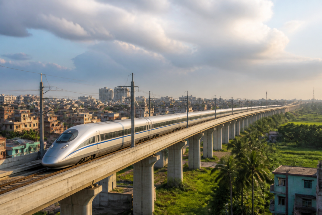 Delhi-Siliguri bullet train corridor connecting eastern India through high-speed rail