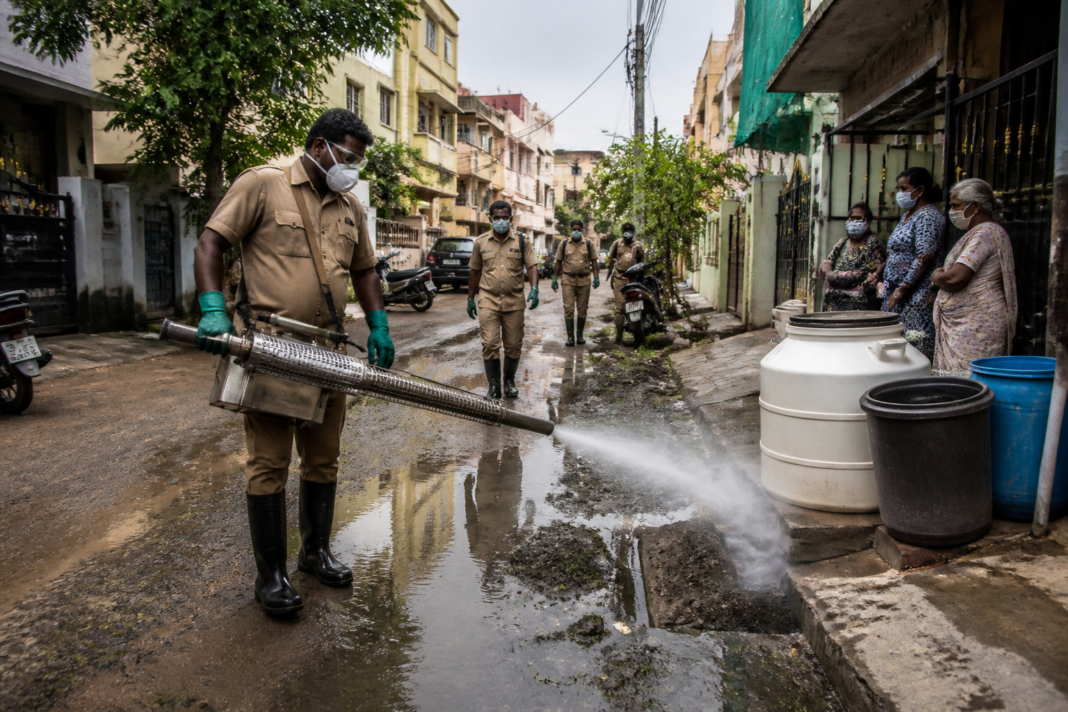 Tamil Nadu dengue cases prompt mosquito-control spraying in an urban neighbourhood