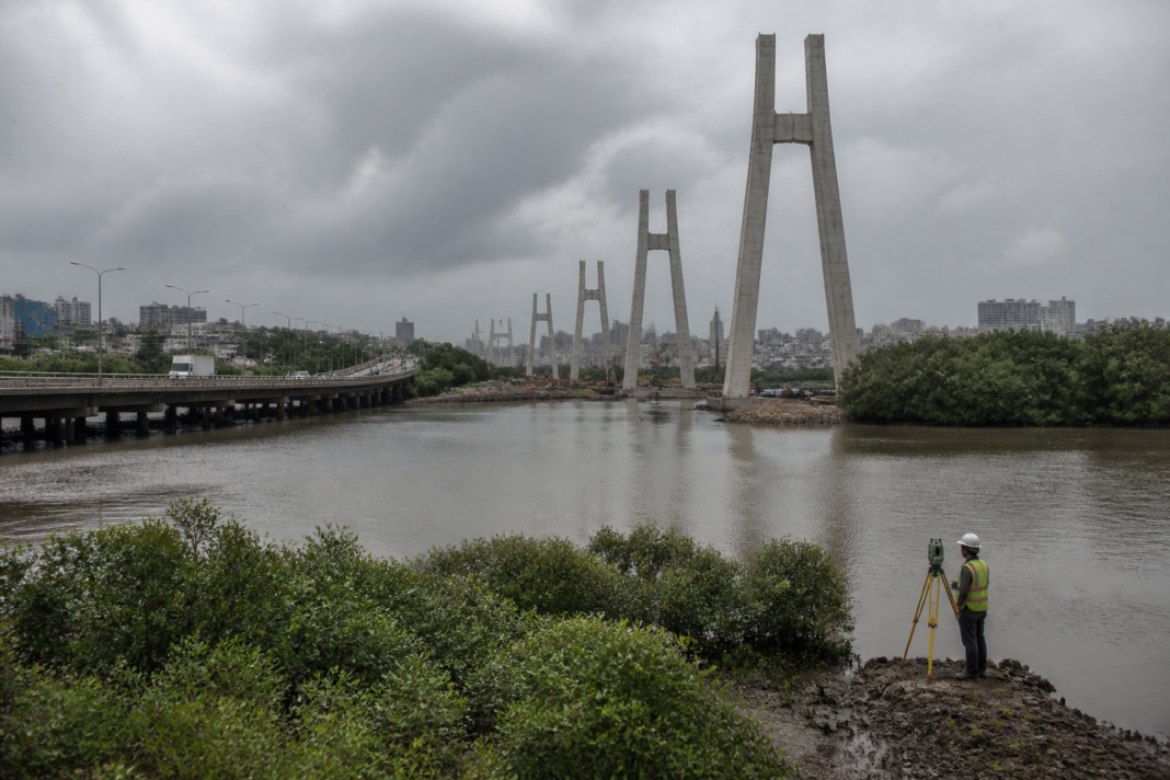 Versova-Madh connector bridge project over Malad Creek in Mumbai