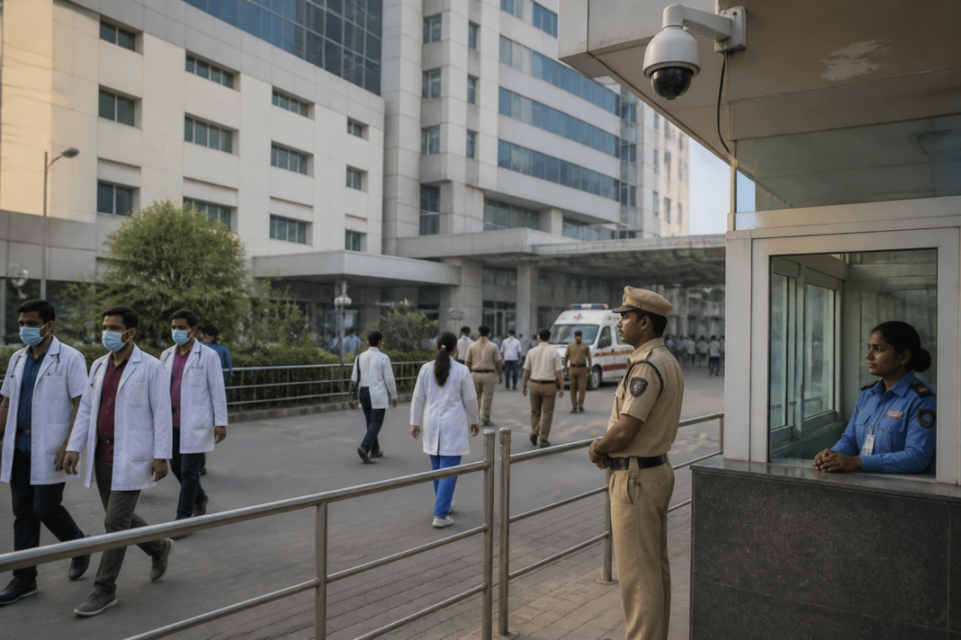 NIMS Hyderabad hospital security measures following the resident doctors strike