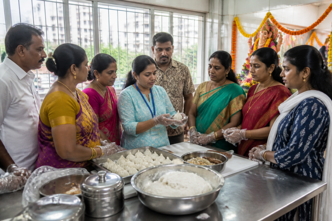 Mumbai Ganesh mandals food safety workshop for festival organisers and modak-making self-help groups
