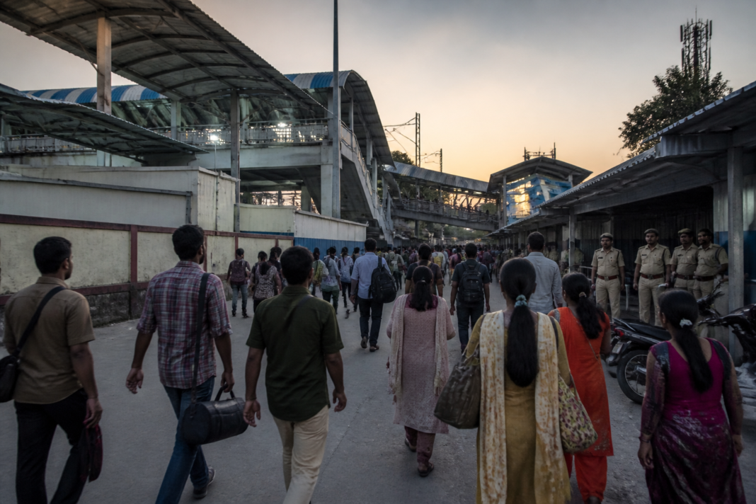 Hafeezpet railway station in Hyderabad, linked to the reported home guard assault case