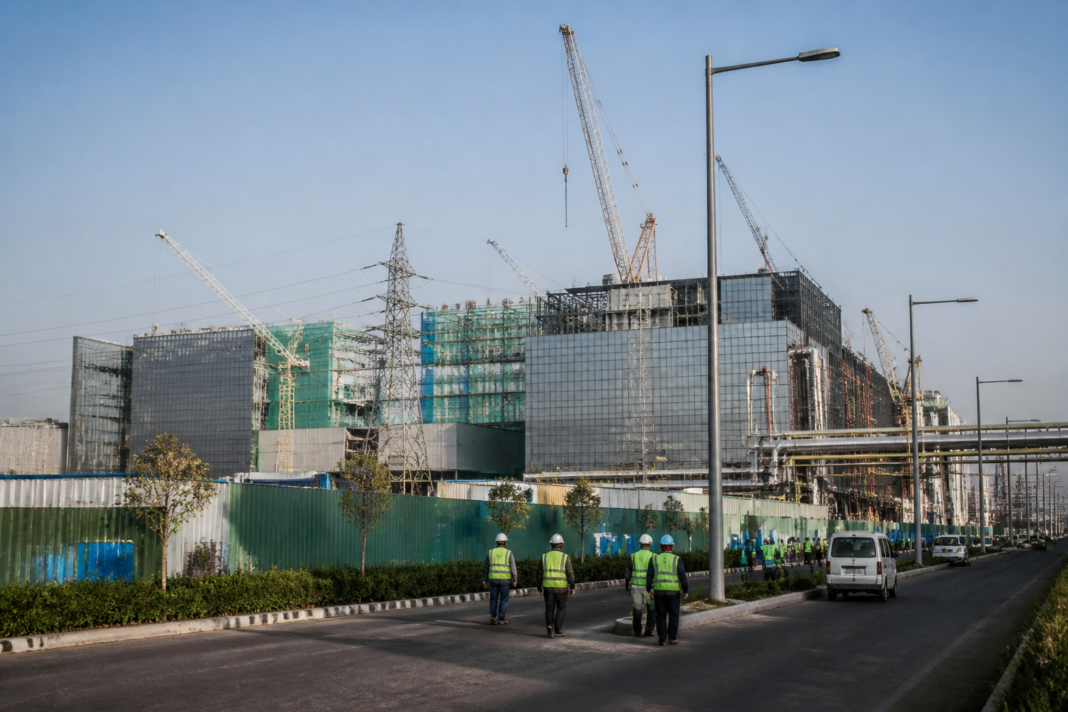 Noida semiconductor hub planning near New Noida with industrial land and utility infrastructure