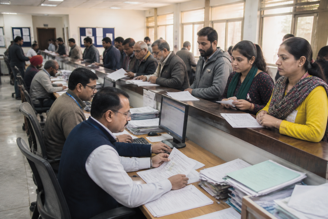 Delhi SIR notices issued during electoral roll verification and voter list revision