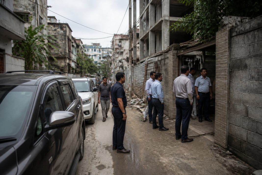 CBI Kolkata illegal construction probe involving searches across neighbourhoods