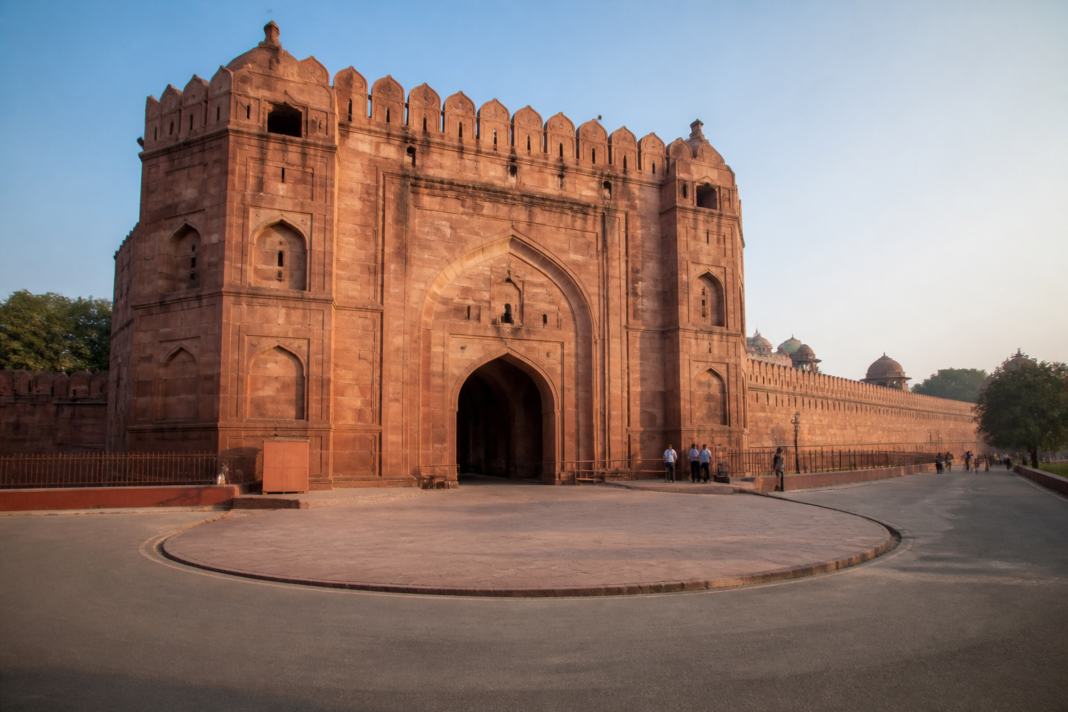 Red Fort Lahori Gate restored to its original light brown colour in Delhi