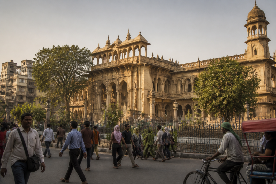 Chandni Chowk Town Hall heritage complex in Old Delhi, Delhi