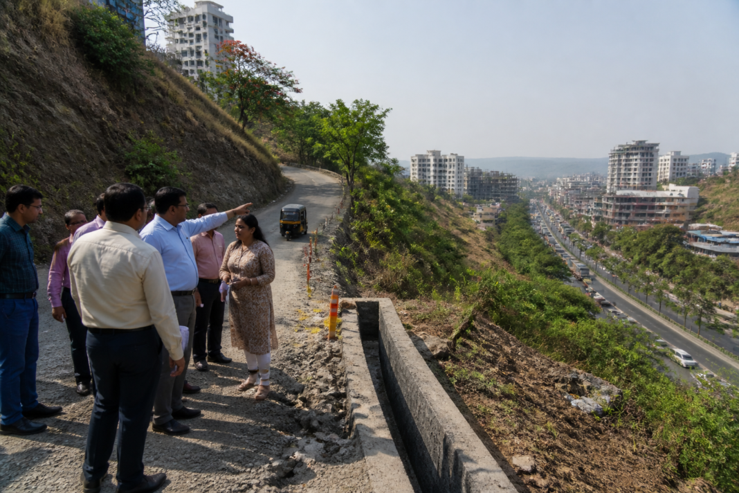 Pune tunnel project site near Hingne and Sahakarnagar being inspected for traffic relief.