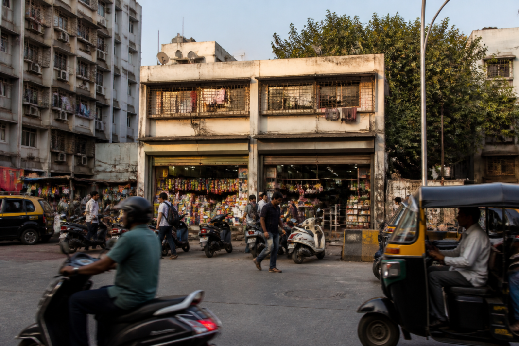 KDMC municipal shops at Sahajanand Chowk in Kalyan West