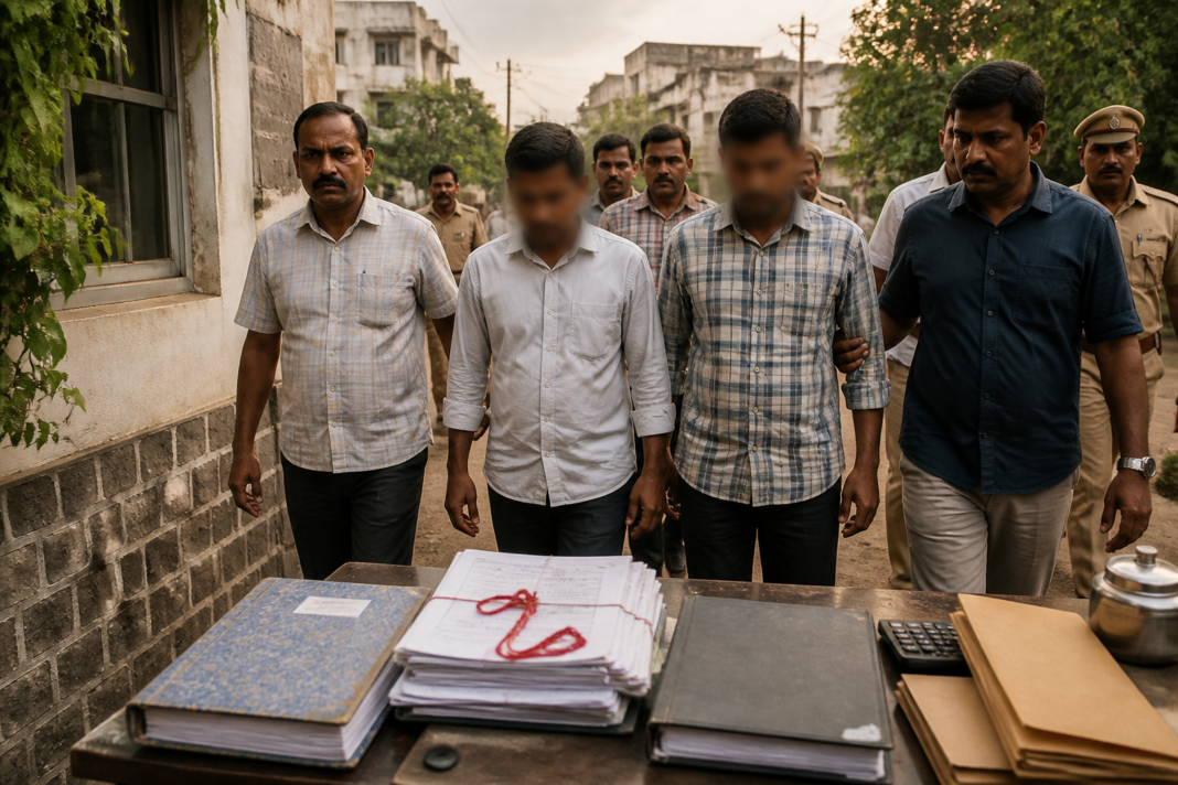 Nizamabad bribery case involving municipal employees arrested by Telangana ACB
