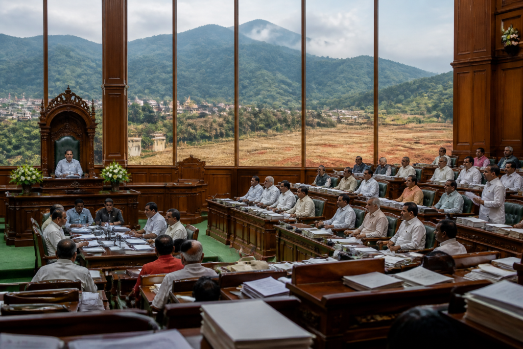 Kasturirangan report debate in the Karnataka Assembly over Western Ghats environmental protection.