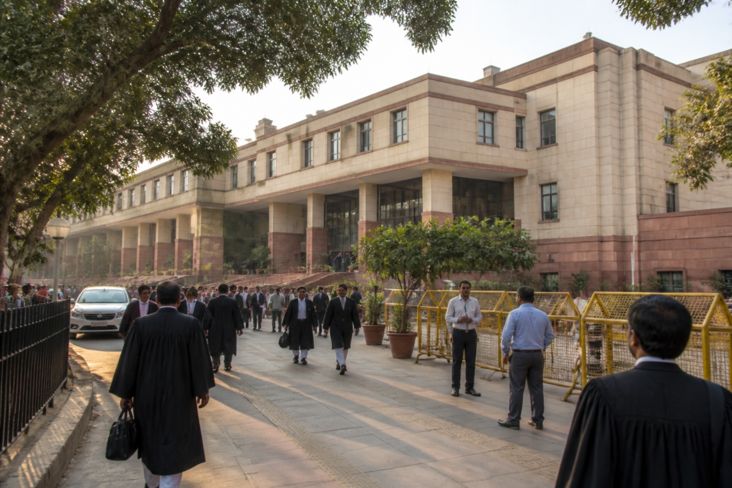 Delhi High Court judge shortage and the court building in New Delhi