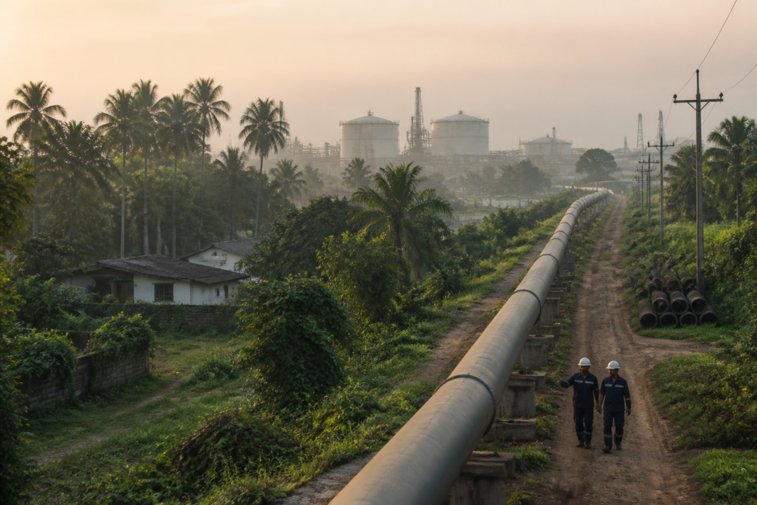 Kochi-Kanyakumari-Thoothukudi gas pipeline corridor linking Kerala and Tamil Nadu
