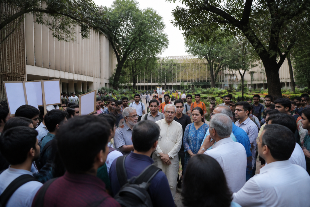 IIT Bombay campus linked to the student death case and faculty protest