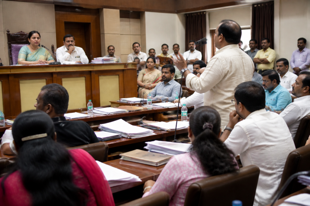 KDMC meeting where a debate over municipal shop rent disrupted proceedings