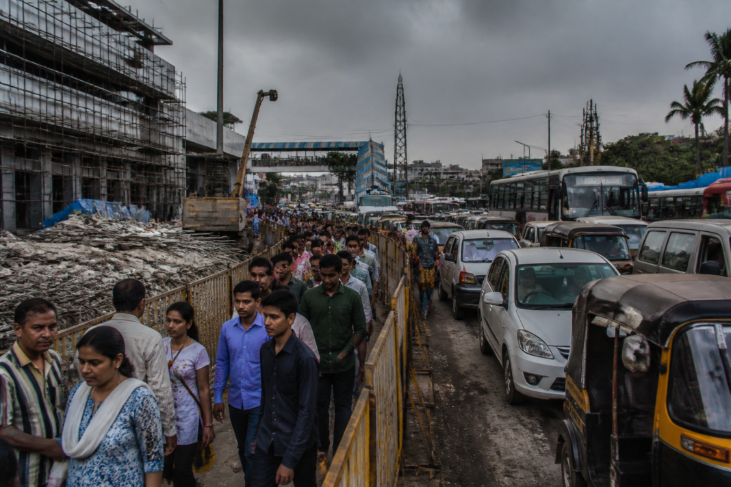 Kalyan station Smart City works disrupting pedestrians and traffic outside Kalyan West railway station
