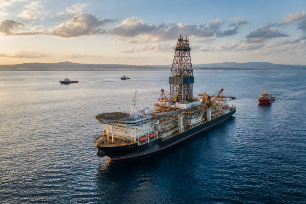 ONGC gas discovery site in the Mahanadi Offshore Basin near Odisha’s coast