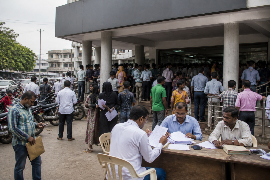 Bandlaguda RTO office under an anti-corruption inspection in Hyderabad