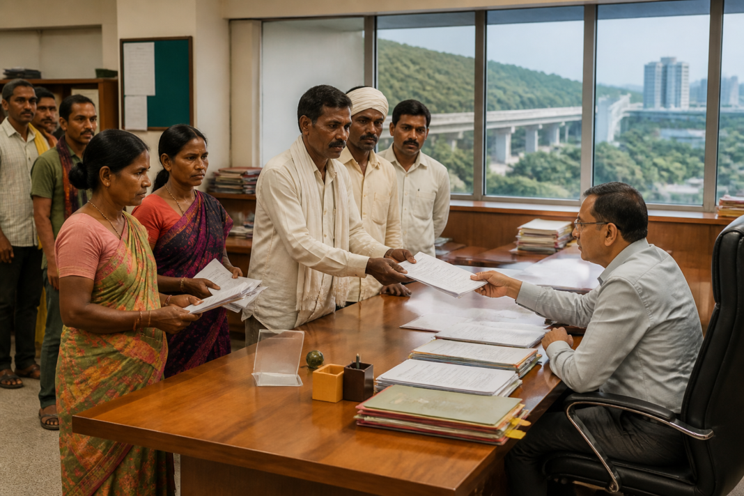 Thane forest rights claims discussed at a district administration office in Maharashtra