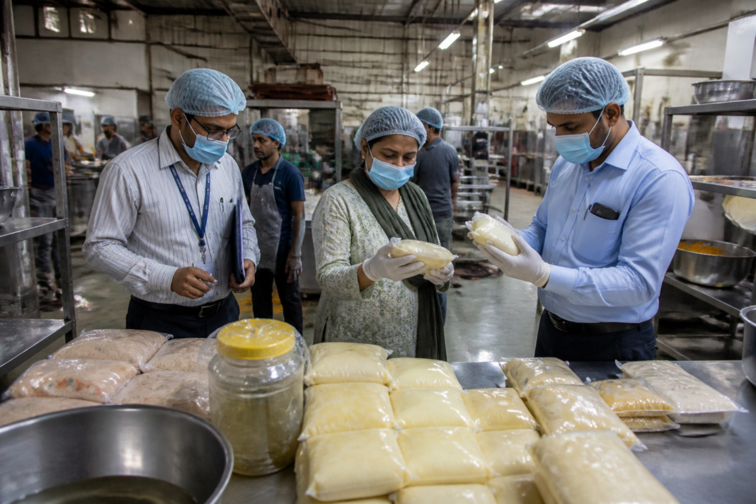 Maharashtra FDA food safety inspection at a Mumbai food establishment