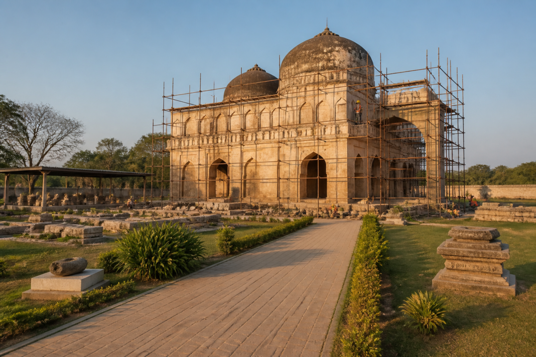 Kondapur site museum undergoing restoration ahead of its planned reopening in Telangana