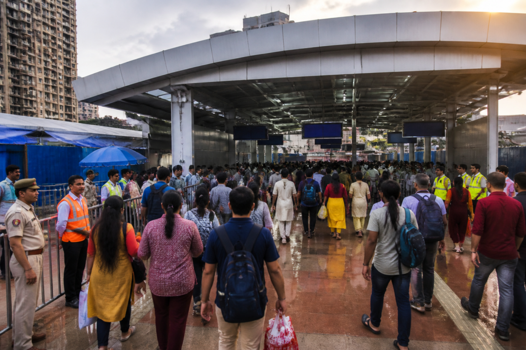 Mumbai Metro station crowd-control preparations during Ganeshotsav 2026
