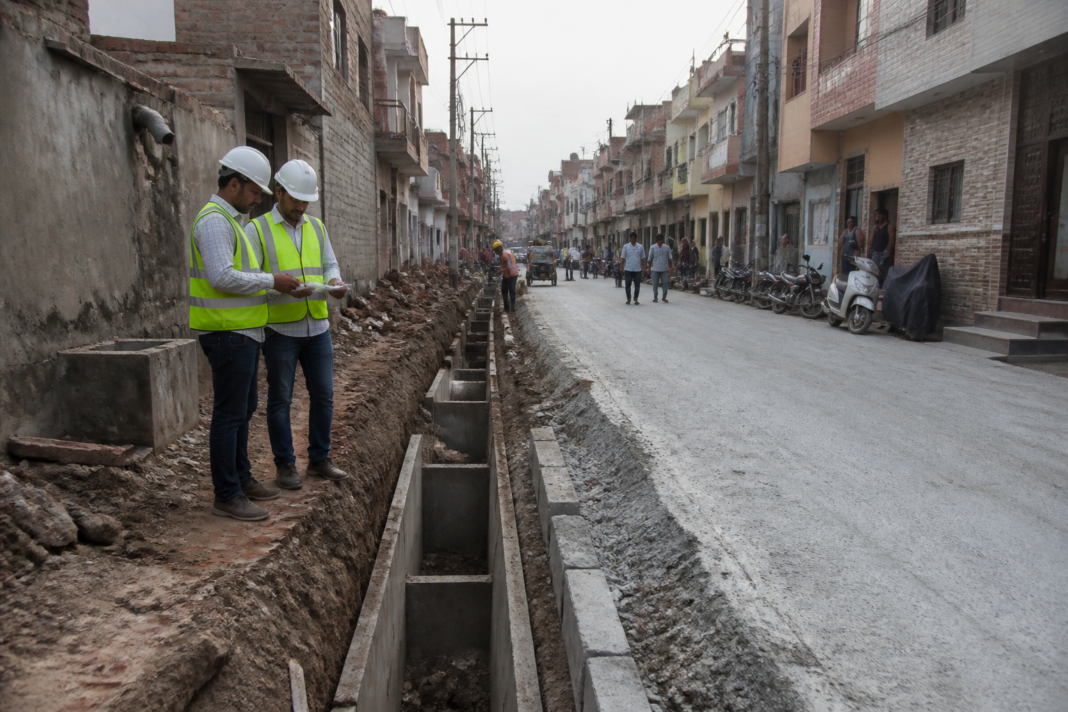 Najafgarh development projects include road and drainage works in Delhi’s unplanned colonies.