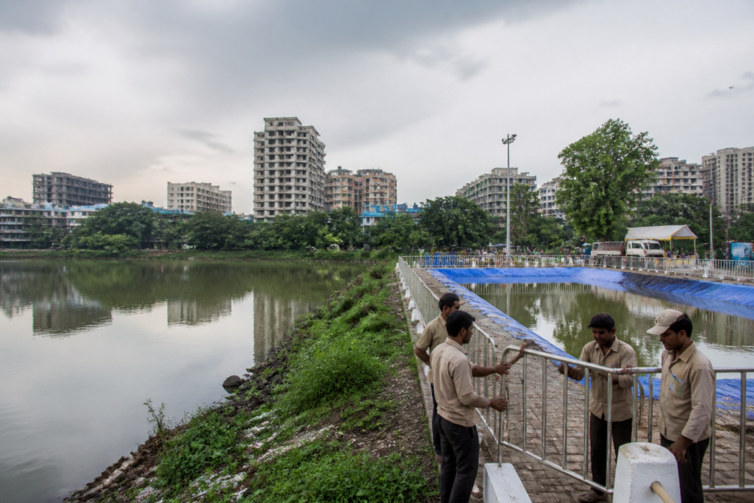Vasai-Virar artificial lakes planned beside a natural lake for Ganesh idol immersion