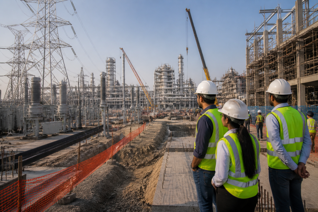 Kalpataru Projects infrastructure construction site representing its new order wins