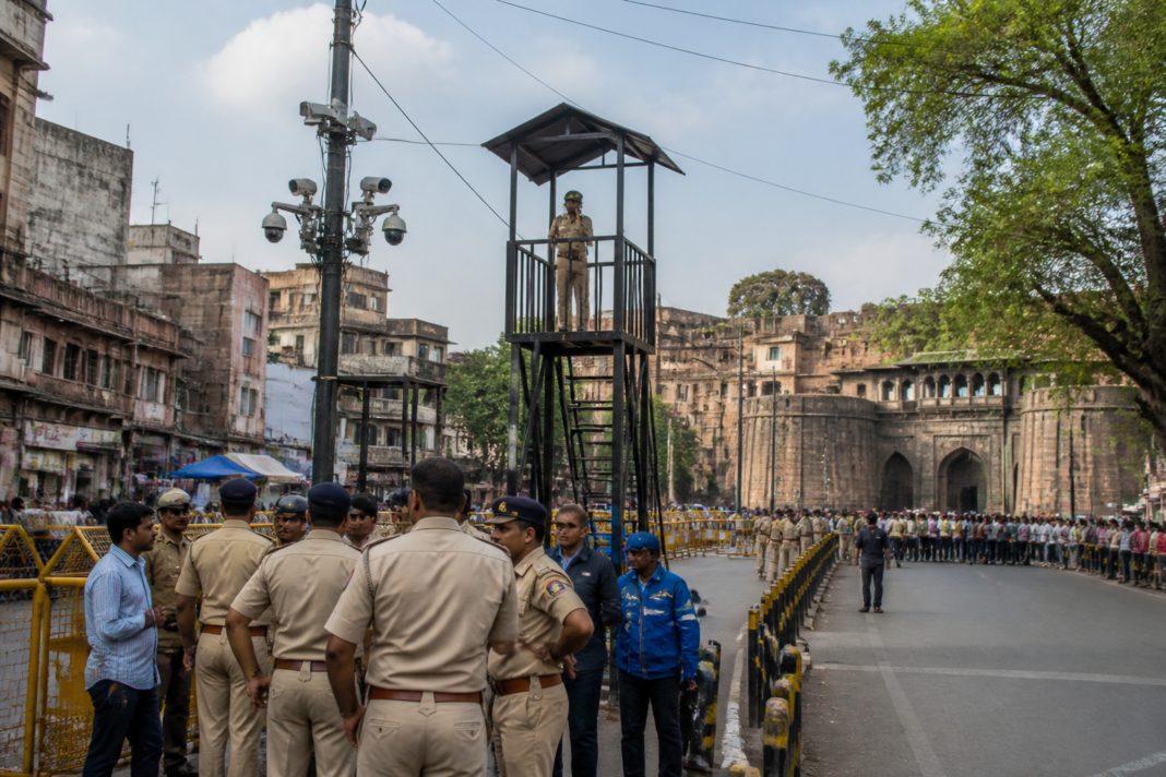 Pune Ganesh Visarjan procession route monitored by police and CCTV cameras