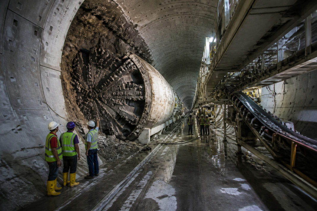 GMLR tunnel project TBM excavating beneath Mumbai near Sanjay Gandhi National Park