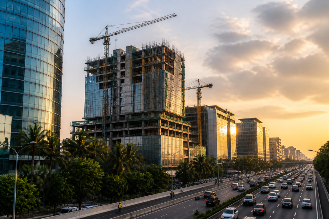 Chennai hotel rooms and new hospitality development along a busy urban corridor