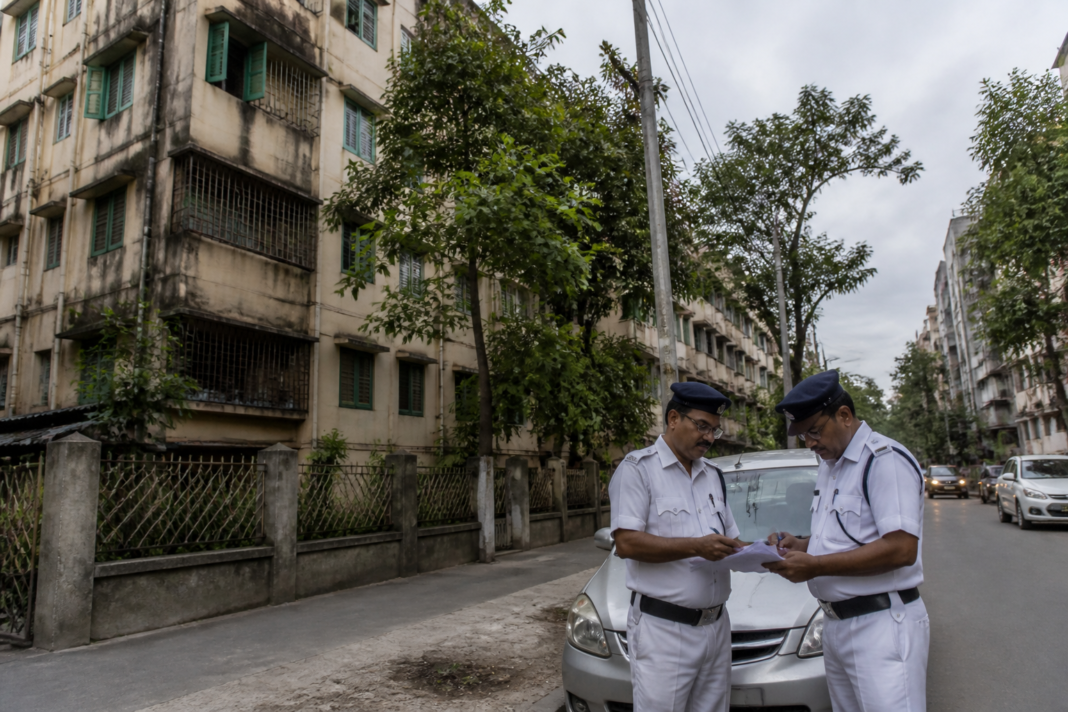 South Kolkata property scam investigation involving a residential building and police activity