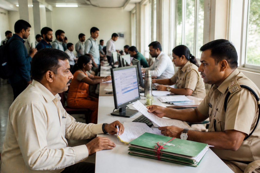 EPFO grievance camp officials helping workers with PF service complaints and account queries