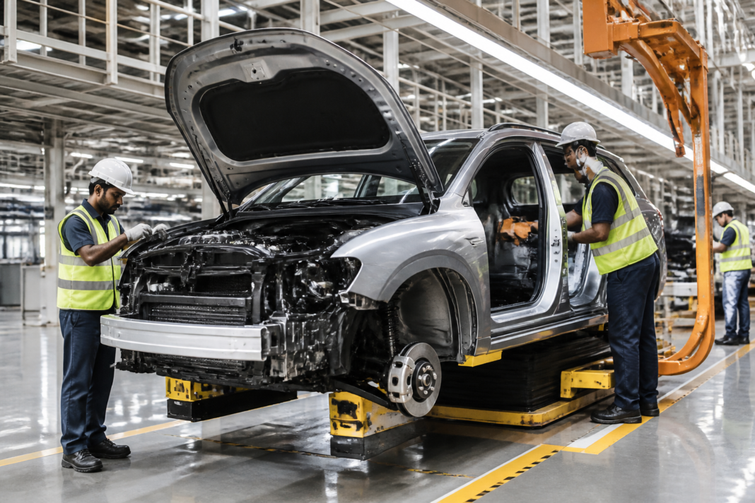 Audi Q3 local assembly at the Shendra automotive plant in Chhatrapati Sambhajinagar