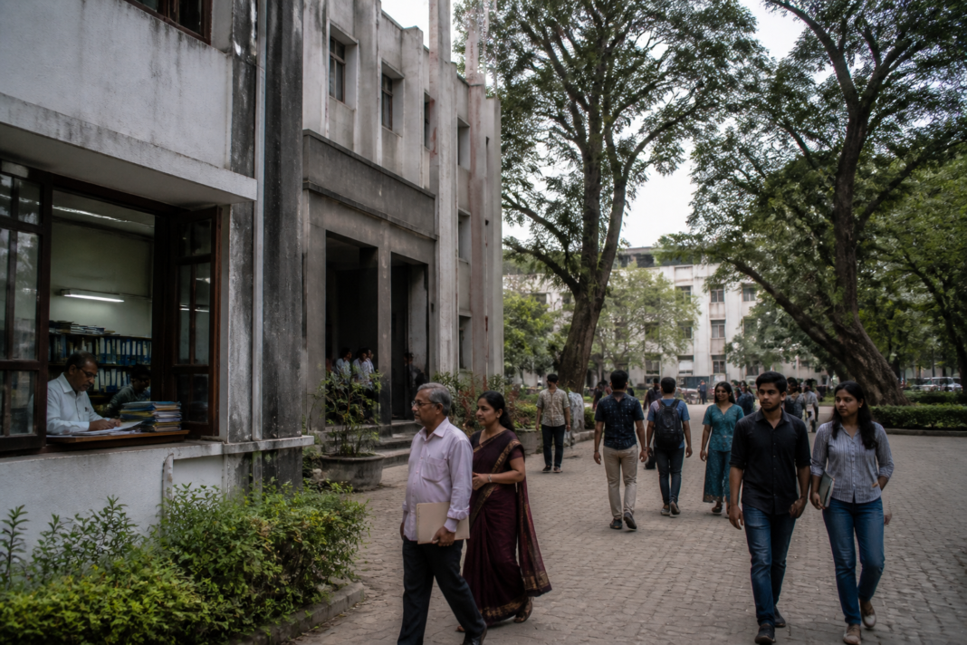 Jadavpur University campus representing the debate over EC resolutions and institutional autonomy