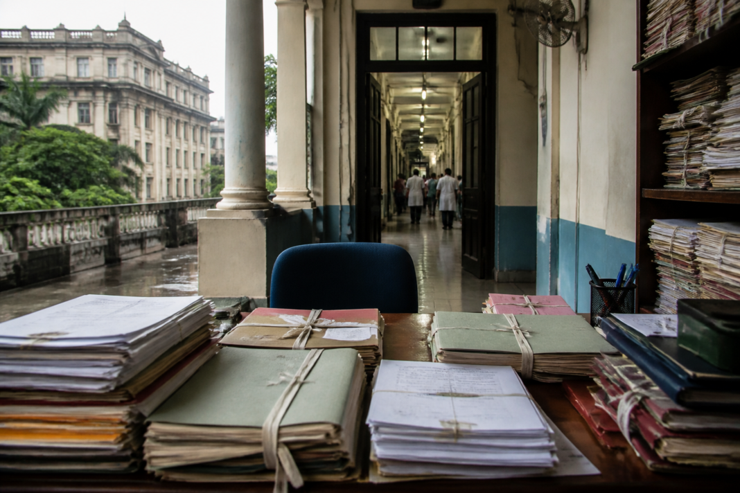 West Bengal service quota investigation documents and a government health office