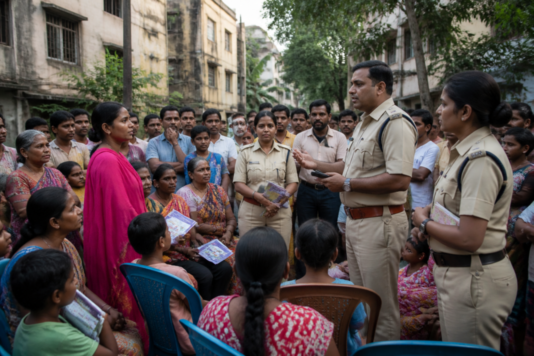 Kolkata Police community awareness meeting on child marriage prevention