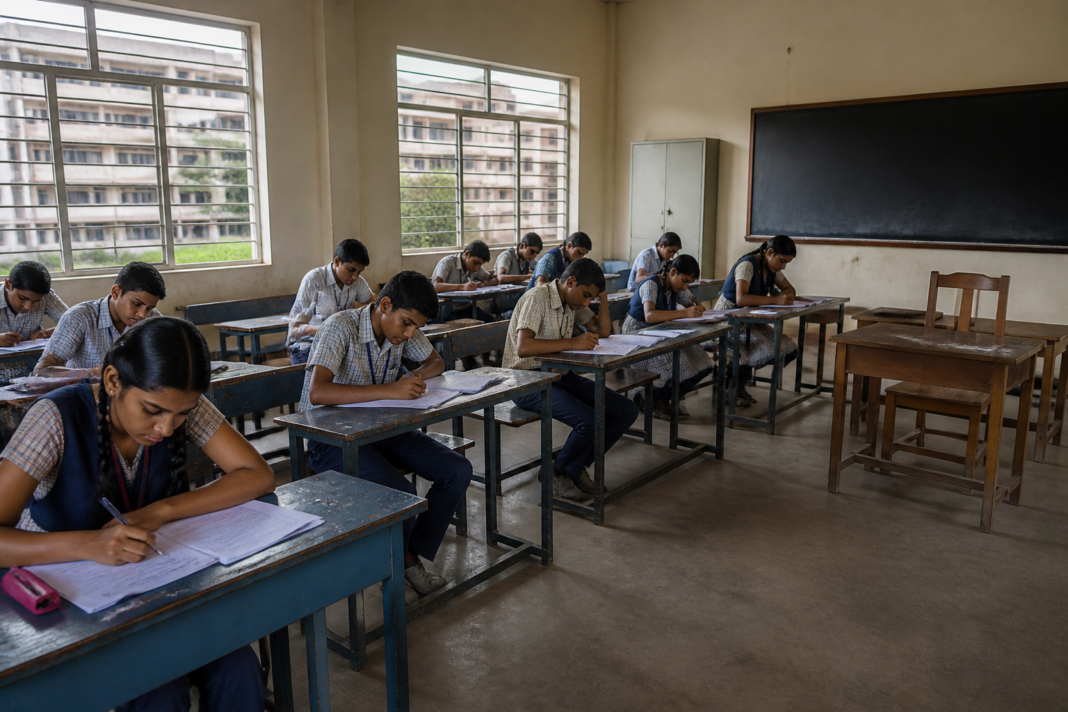 Karnataka teachers SIR duty leaves a school classroom without teachers during exams