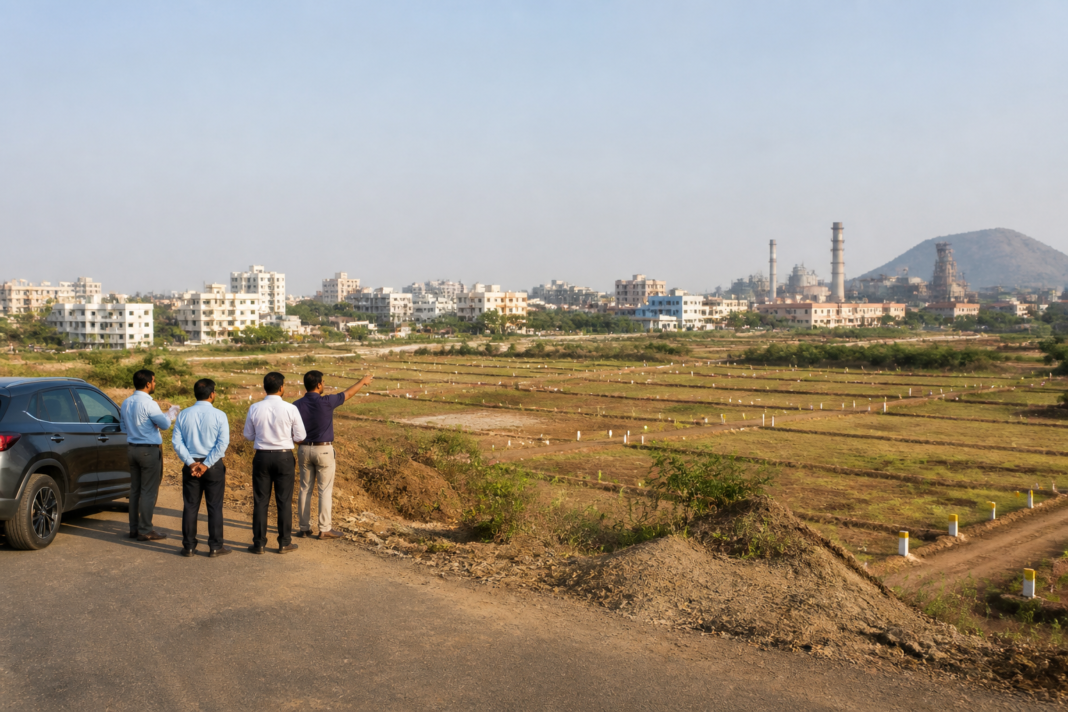 RINL land auction parcels in Visakhapatnam near established residential and industrial areas