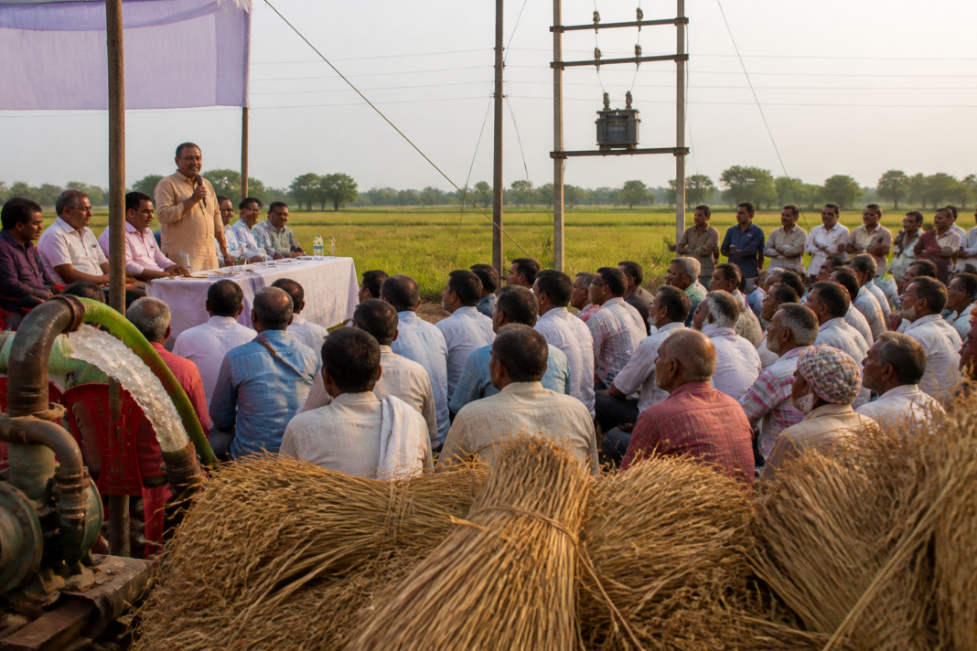 West Bengal farmer power subsidy announcement at an agricultural programme in East Burdwan