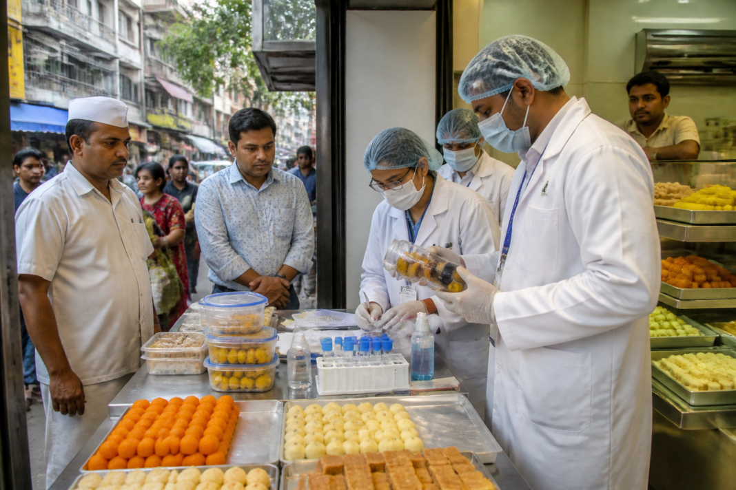Pune food safety raids at a food inspection site during the festival season